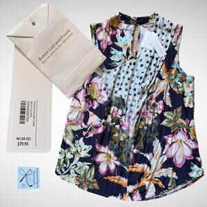 Soft Surroundings Flor de Pluma Sleeveless Tank Sz M